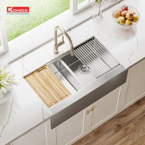 chau rua bat 2 ho co yem KN8751DA Retta 600x600 1 - CHẬU RỬA BÁT KONOX KN8751DA RETTA