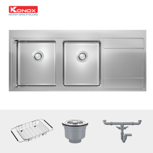chau rua bat Topmount Sink Unico 11652 va phu kien 800x800 1 - CHẬU RỬA BÁT KONOX UNICO 11652