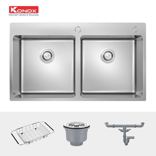 chau rua bat Topmount Sink Unico 8850 va phu kien 1024x1024 1 - CHẬU RỬA BÁT KONOX UNICO 8850