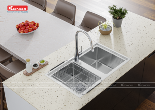 chau rua bat inox tho konox beta 860 voi rua bat rut day curva chrome 2 3 800x565 2 - VÒI RỬA BÁT KONOX CURVA CHROME