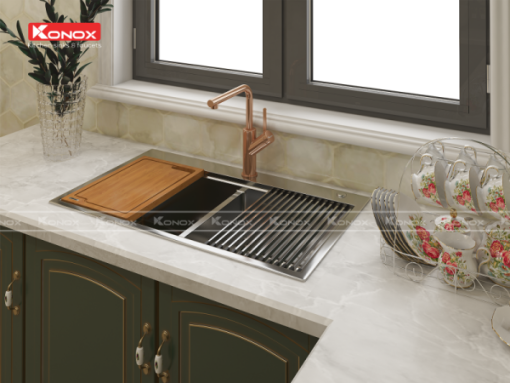 chau rua bat topmount kn8250td voi rua bat artan rose gold 23 copy 800x600 1 - CHẬU RỬA BÁT KONOX KN8250TD