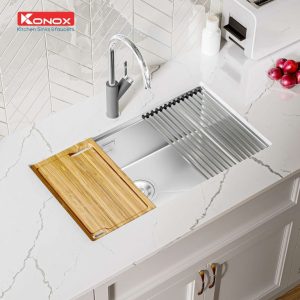 chau rua bat workstation sink undermount sink KN8046SU 768x768 1 - CHẬU RỬA BÁT KONOX KN8046SU FULL