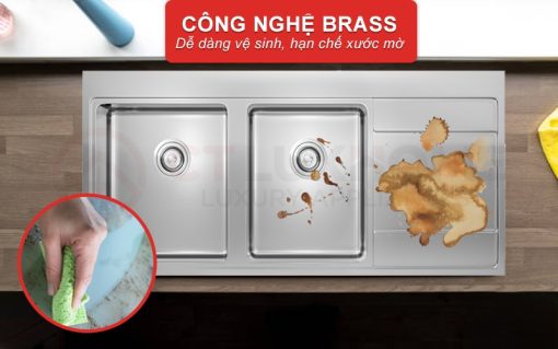 cong nghe brass san pham topmount unico 11652 - CHẬU RỬA BÁT KONOX UNICO 11652