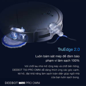 ecovacsvietnam t50 pro omni cong ngh truEdge - ROBOT HÚT BỤI ECOVACS T50 PRO OMNI