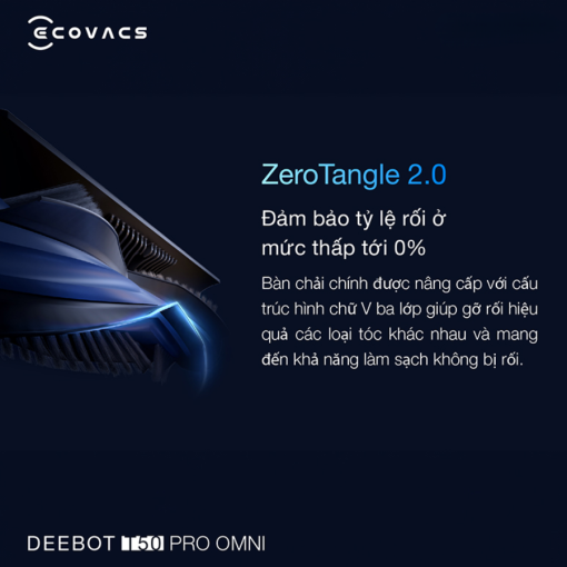 ecovacsvietnam t50 pro omni zero tangle - ROBOT HÚT BỤI ECOVACS T50 PRO OMNI