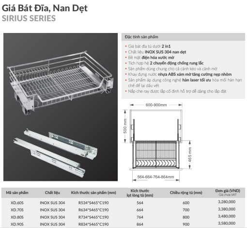 gia bat dia grandx xd 60s 2 - Giá bát đĩa GrandX XD.60S