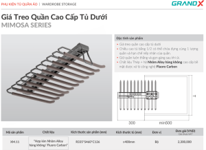 gia treo quan grandx xm 11 3 - Giá treo quần GrandX XM.11 gia treo quan grandx xm 11 3 - Giá treo quần GrandX XM.11
