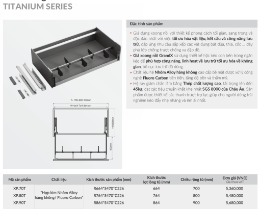gia xoong noi grandx xp 80t 4 - Giá xoong nồi GrandX XP.80T