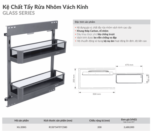 ke chat tay rua grandx xu 200g 4 - Kệ chất tẩy rửa GrandX XU.200G