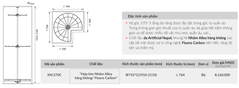 ke xoay goc 3 tang grandx xm 270c 1 - Kệ xoay góc 3 tầng GrandX XM.270C ke xoay goc 3 tang grandx xm 270c 1 - Kệ xoay góc 3 tầng GrandX XM.270C