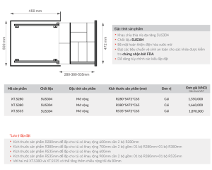 khay chia thia nia grandx xt s280 1 - Khay chia thìa nĩa GrandX XT.S280