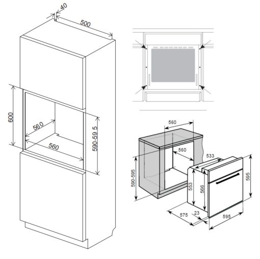 kich thuoc lo nuong spelier spb 73 eu - LÒ NƯỚNG SPELIER SPB 73 EU