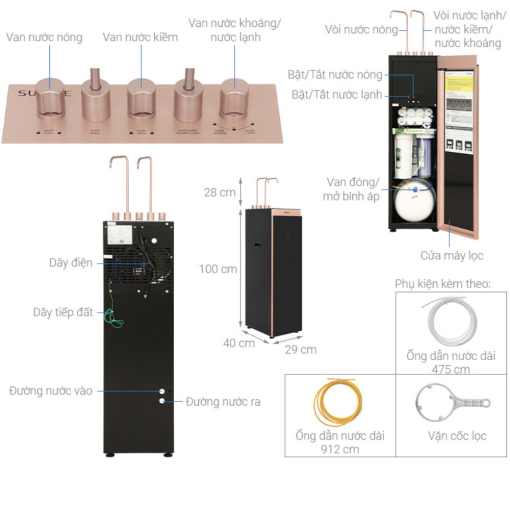 may loc nuoc ro hydrogen ion kiem kangaroo kghc12a39 - Máy lọc nước RO Hydrogen ion kiềm Kangaroo KGHC12A3
