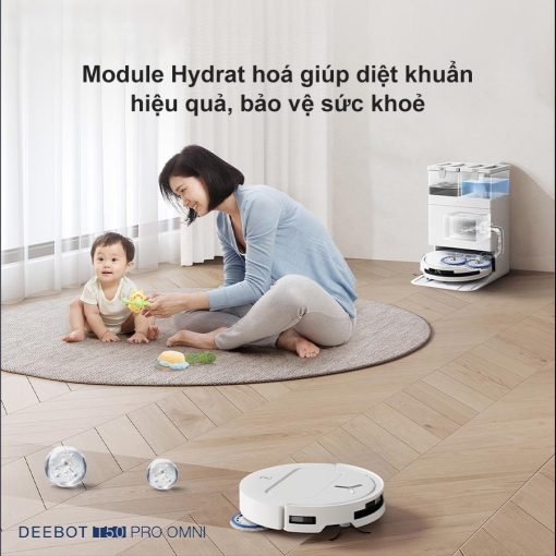 mivietnam robot hut bui lau nha Ecovacs Deebot t50 pro omni 2 - ROBOT HÚT BỤI ECOVACS T50 PRO OMNI