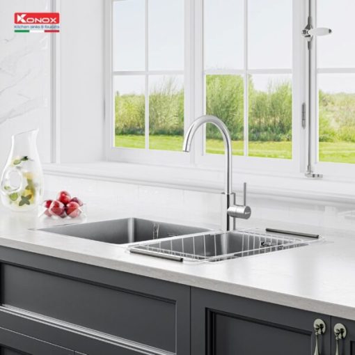 phoi canh voi rua bat nong lanh Konox Rio 600x600 1 - VÒI RỬA BÁT KONOX RIO
