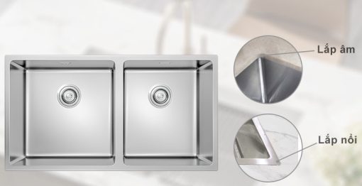 thietke - CHẬU RỬA BÁT KONOX CUBE 8144DU