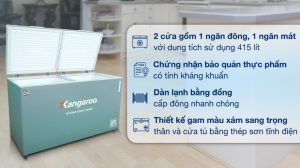 tu dong kangaroo kg415g2d9 - Tủ đông Kangaroo KG415G2D