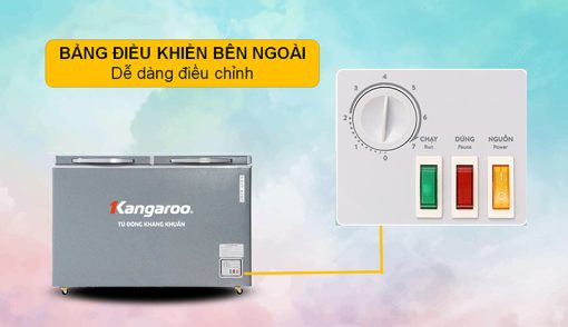 tu dong kangaroo kgfz318ng25 - Tủ đông Kangaroo KGFZ318NG2