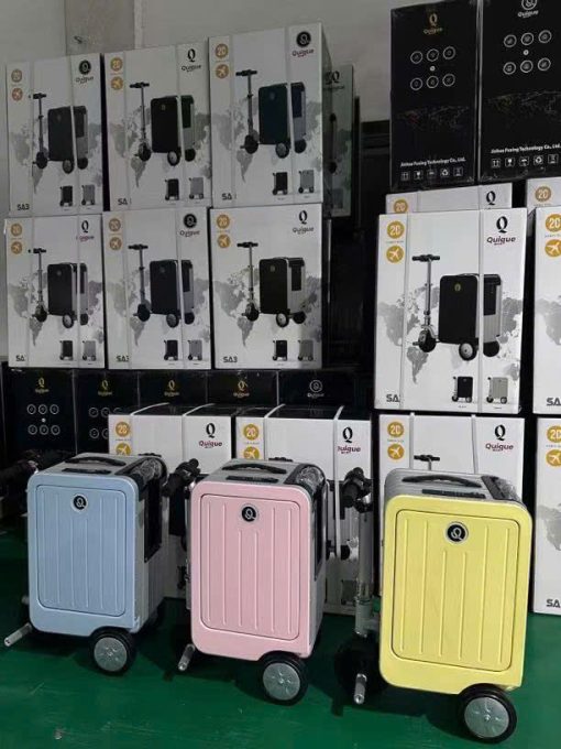 vali dien quique sa3 mau hong 1 - Vali điện Quique SA3 màu hồng