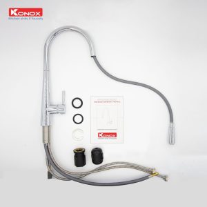 voi rua bat day rut KN1901C va phu kien 1400x1400 1 - VÒI RỬA BÁT RÚT DÂY KONOX KN1901C