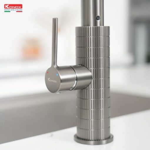 voi rua bat day rut Konox Venic Gun metal 5 600x600 1 - VÒI RỬA KONOX VENICE GUN METAL