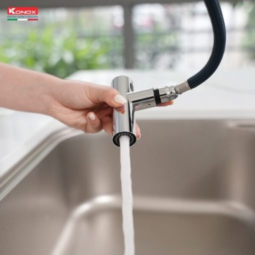 voi rua bat day rut Konox Volta Black 8 600x600 1 - VÒI RỬA KONOX VOLTA BLACK