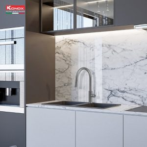 voi rua bat day rut venice gun metal2 - VÒI RỬA KONOX VENICE GUN METAL