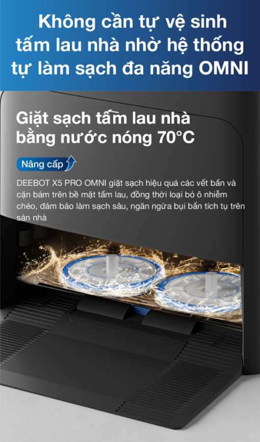 10 433a328be5ec4a3489a36fc5f7995cc3 - ROBOT HÚT BỤI LAU NHÀ ECOVACS DEEBOT X5 PRO OMNI