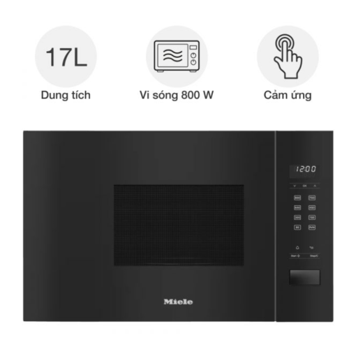 Lo vi song MIELE M 2230 SC Obsidian Black 3 - Lò vi sóng MIELE M 2230 SC Obsidian Black
