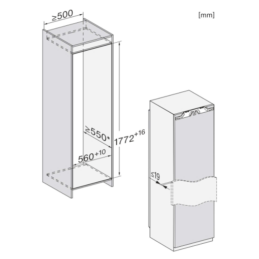 Tu mat MIELE K 7747 C 125 Gala - Tủ mát MIELE K 7747 C