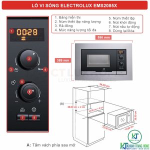 anh noi bat lo vi song electrolux ems2085x - LÒ VI SÓNG KẾT HỢP NƯỚNG ELECTROLUX EMS2085X 20 LÍT AUTOCOOK 8