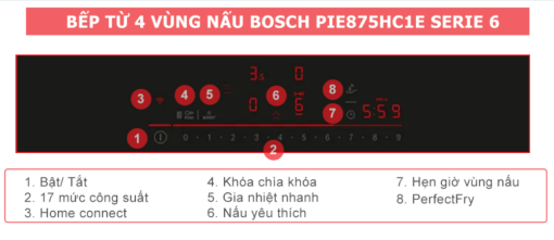 bep tu bosch pie875hc1e serie 6 1 - Bếp từ Bosch PIE875HC1E Serie 6