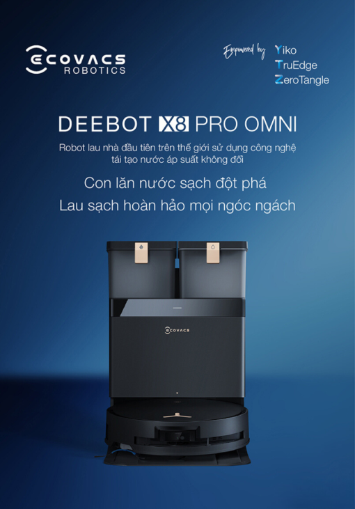 ecovacsvietnam deebot x8 pro omni cover ngang - ROBOT HÚT BỤI LAU NHÀ ECOVACS DEEBOT X8 PRO OMNI