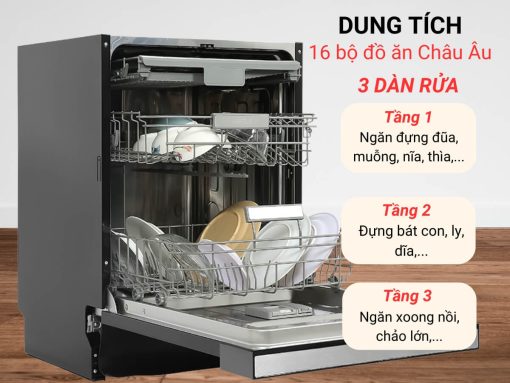 may rua chen hafele hdw f6072b 535 29 7007 - Máy rửa chén Hafele HDW-F6072B 535.29.700