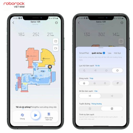 mivietnam robot hut bui roborock saros 10r app 0 - ROBOT HÚT BỤI LAU NHÀ ROBOROCK SAROS 10R
