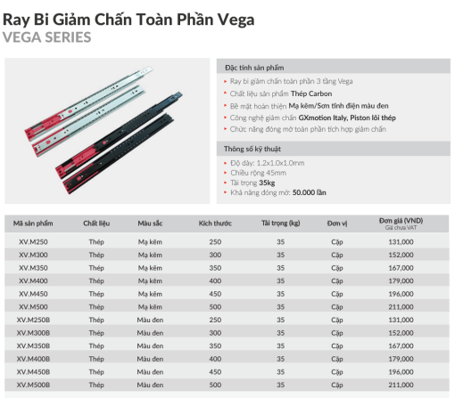 ray bi giam chan grandx xv m400b 2 - Ray bi giảm chấn GrandX XV.M400B