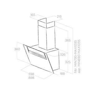 15635 kich thuoc may hut mui ap tuong elica sheen s bl a 90 prf0166929 - MÁY HÚT MÙI ÁP TƯỜNG ELICA SHEEN-S BL/A/90