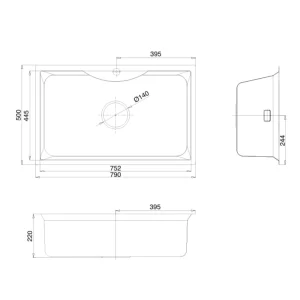 Chậu rửa bát KLUGER KW8191FS-S79
