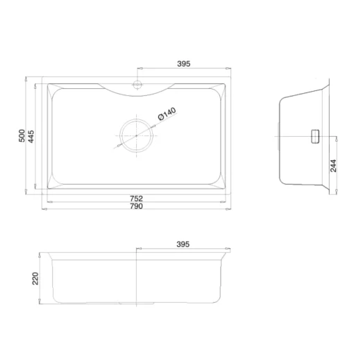 Chậu rửa bát KLUGER KW8191FS-S79