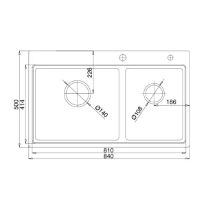 Chậu rửa bát KLUGER KW8211S-S84