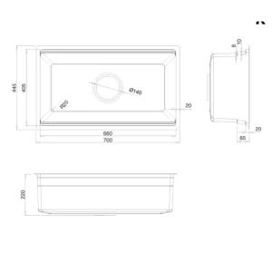 Chậu rửa bát KLUGER KWU8161FS-S70