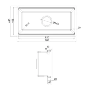 Chậu rửa bát KLUGER KWU8161FS-S86