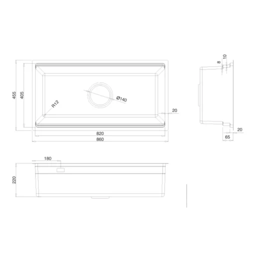 Chậu rửa bát KLUGER KWU8161FS-S86 Plus
