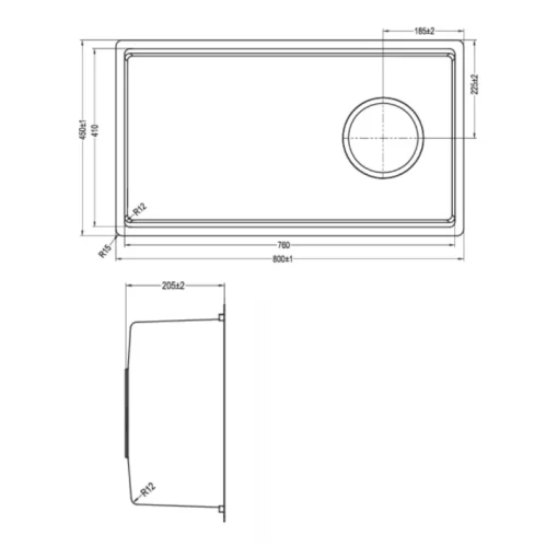Chậu rửa bát KLUGER KY8045FS-S80