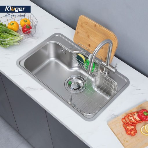 Chau rua bat Kluger KT8050FS Taki 1 - Chậu rửa bát KLUGER KT8050FS-S80 Plus