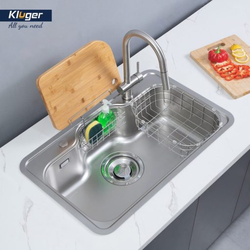 Chau rua bat Kluger KT8050FS Taki 5 1 - Chậu rửa bát KLUGER KT8050SL Plus