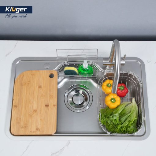 Chau rua bat Kluger KT8050FS Taki 6 - Chậu rửa bát KLUGER KT8050FS-S80 Plus