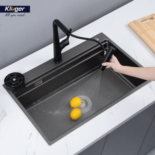 Chau rua bat Kluger KWF8161FB S76 K600 10 1 - Chậu rửa bát KLUGER KWF8161FB-S76 Plus
