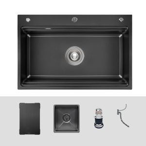 Chậu rửa bát KLUGER KWF8161FB-S76 Plus