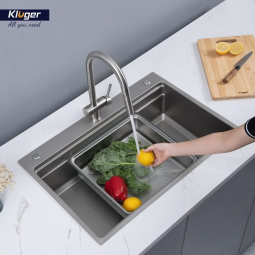 Chậu rửa bát KLUGER KWF8161FS-S76 Plus